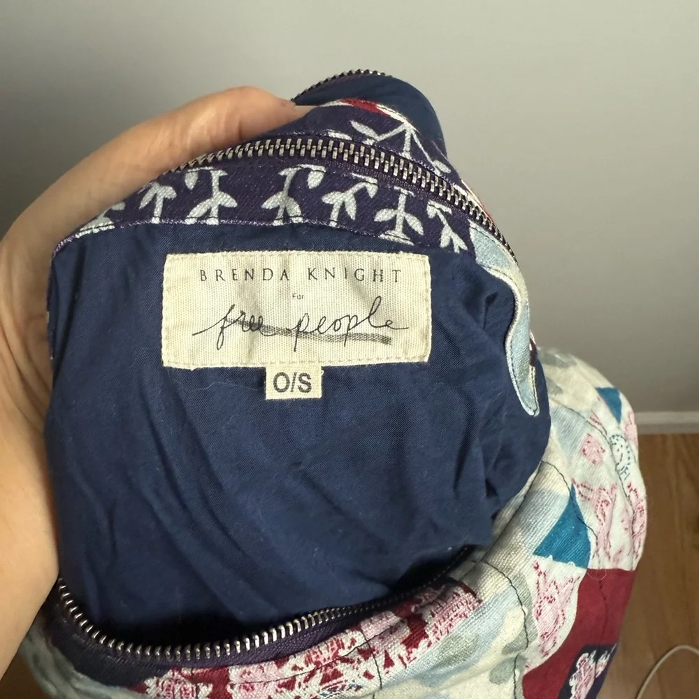 Free People blue and red patchwork hobo style bag - Picture 6 of 6